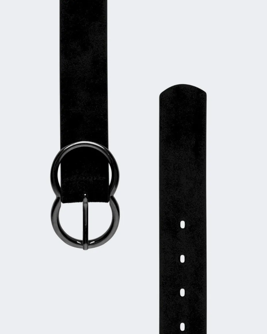 Infinity Suede Belt in Black