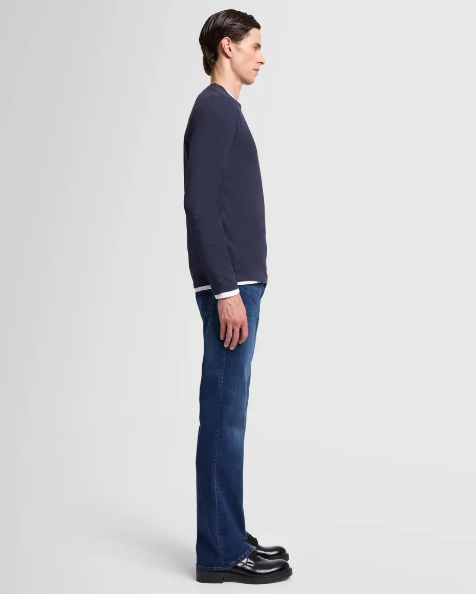 Luxe Performance Long Sleeve Tee in Nutshell