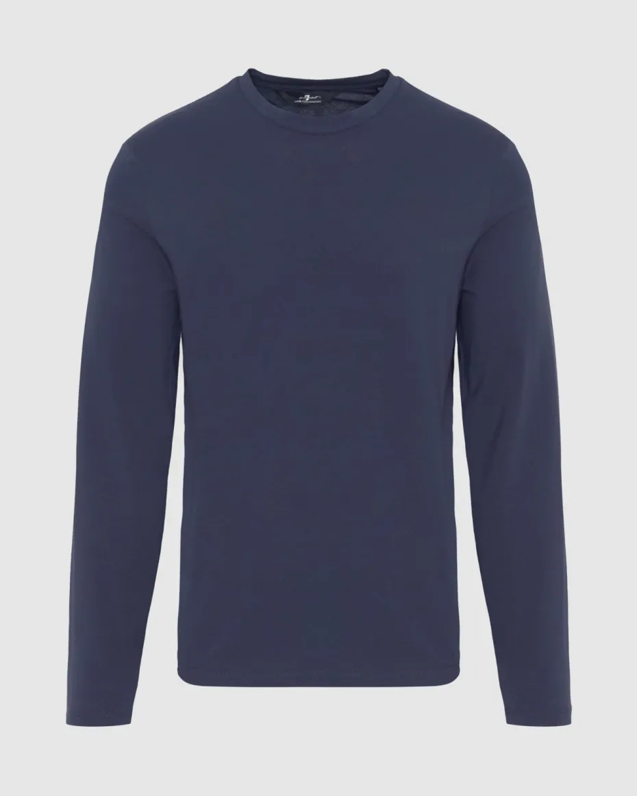 Luxe Performance Long Sleeve Tee in Nutshell