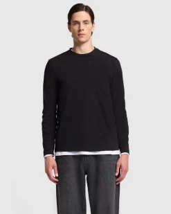 Luxe Performance Long Sleeve Tee in Nutshell