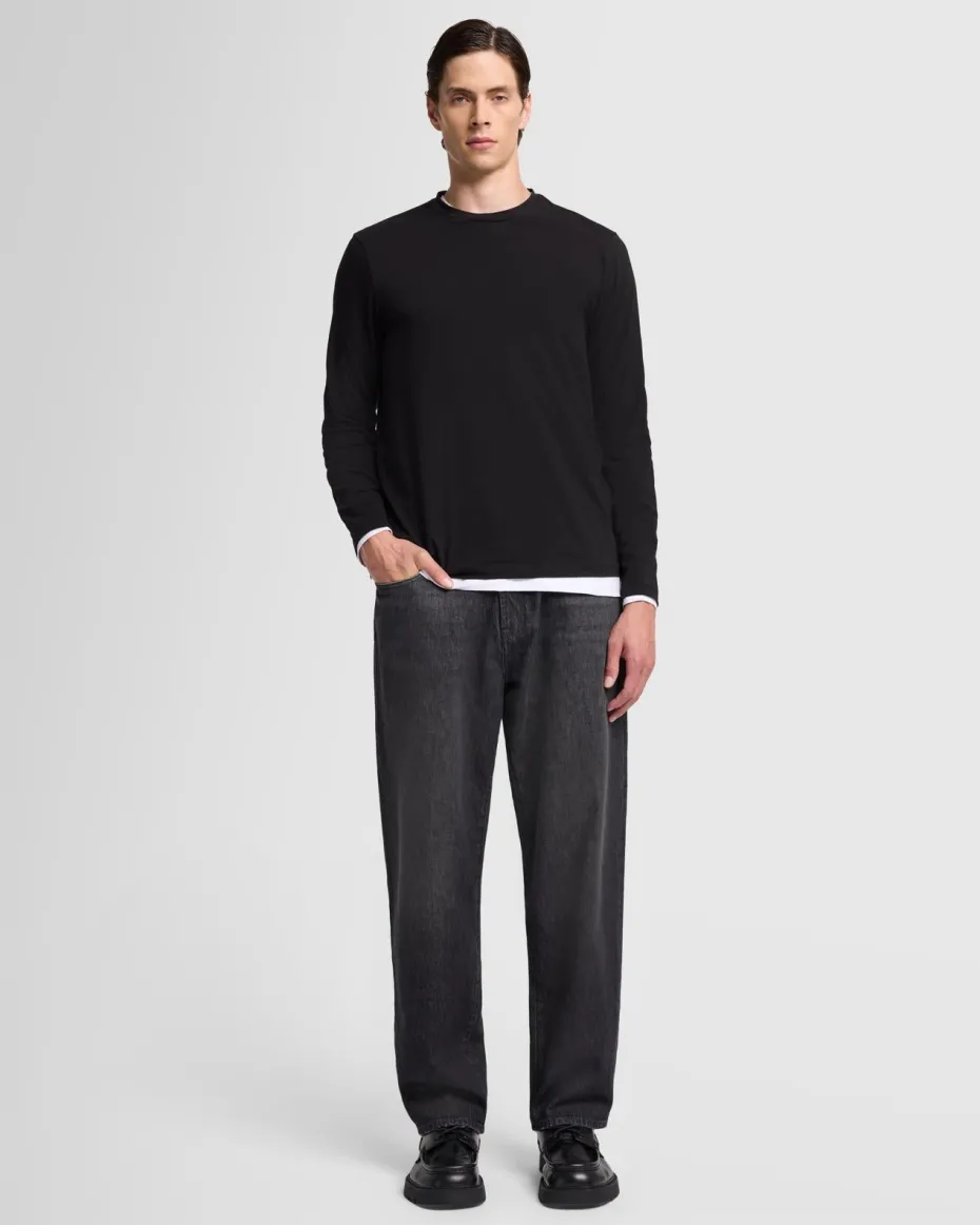 Luxe Performance Long Sleeve Tee in Nutshell