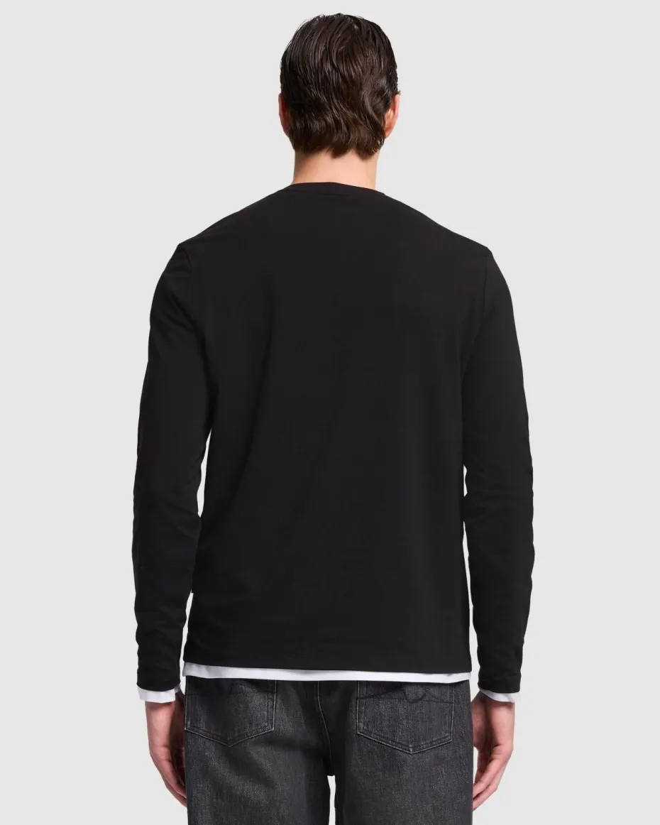 Luxe Performance Long Sleeve Tee in Nutshell