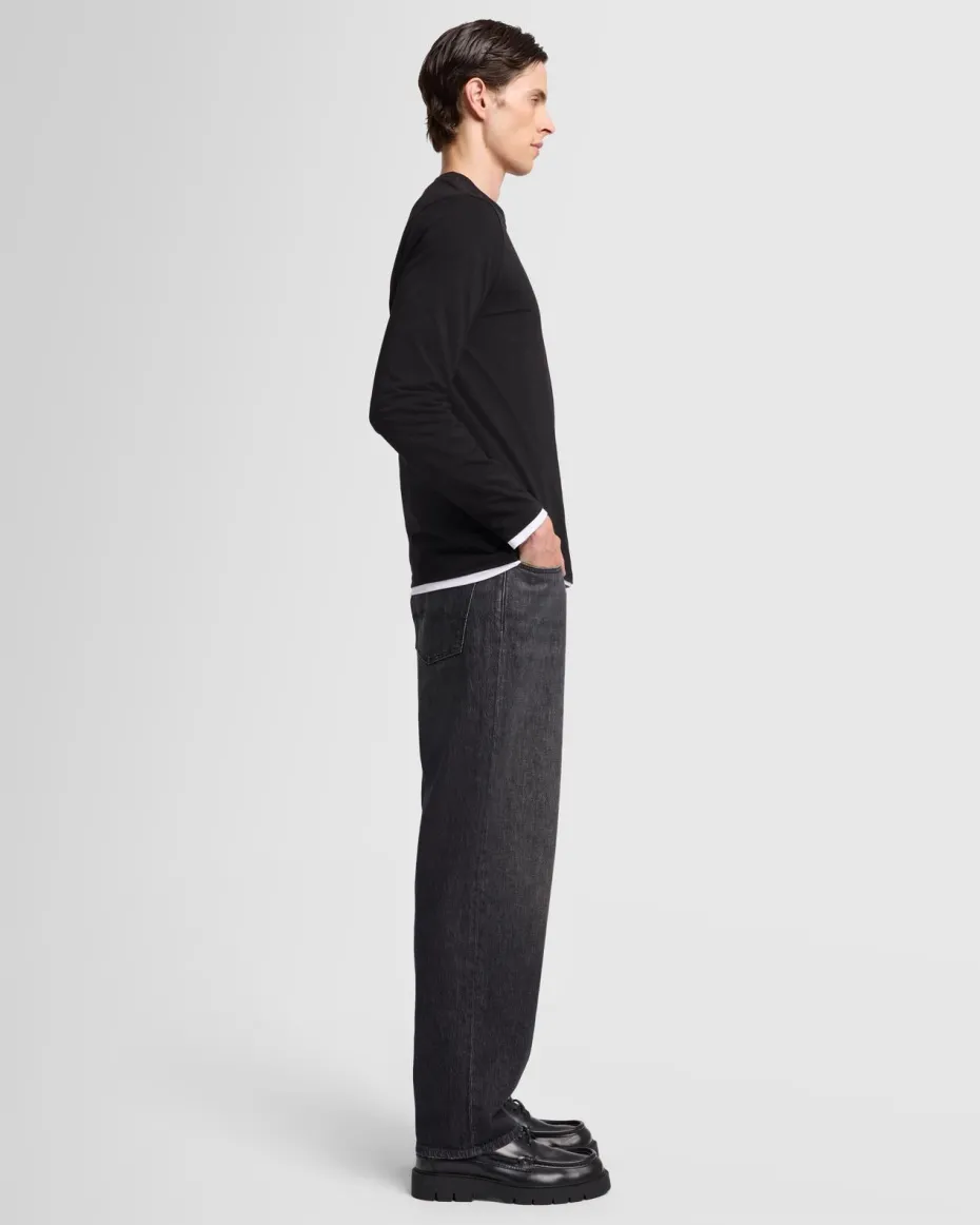 Luxe Performance Long Sleeve Tee in Nutshell