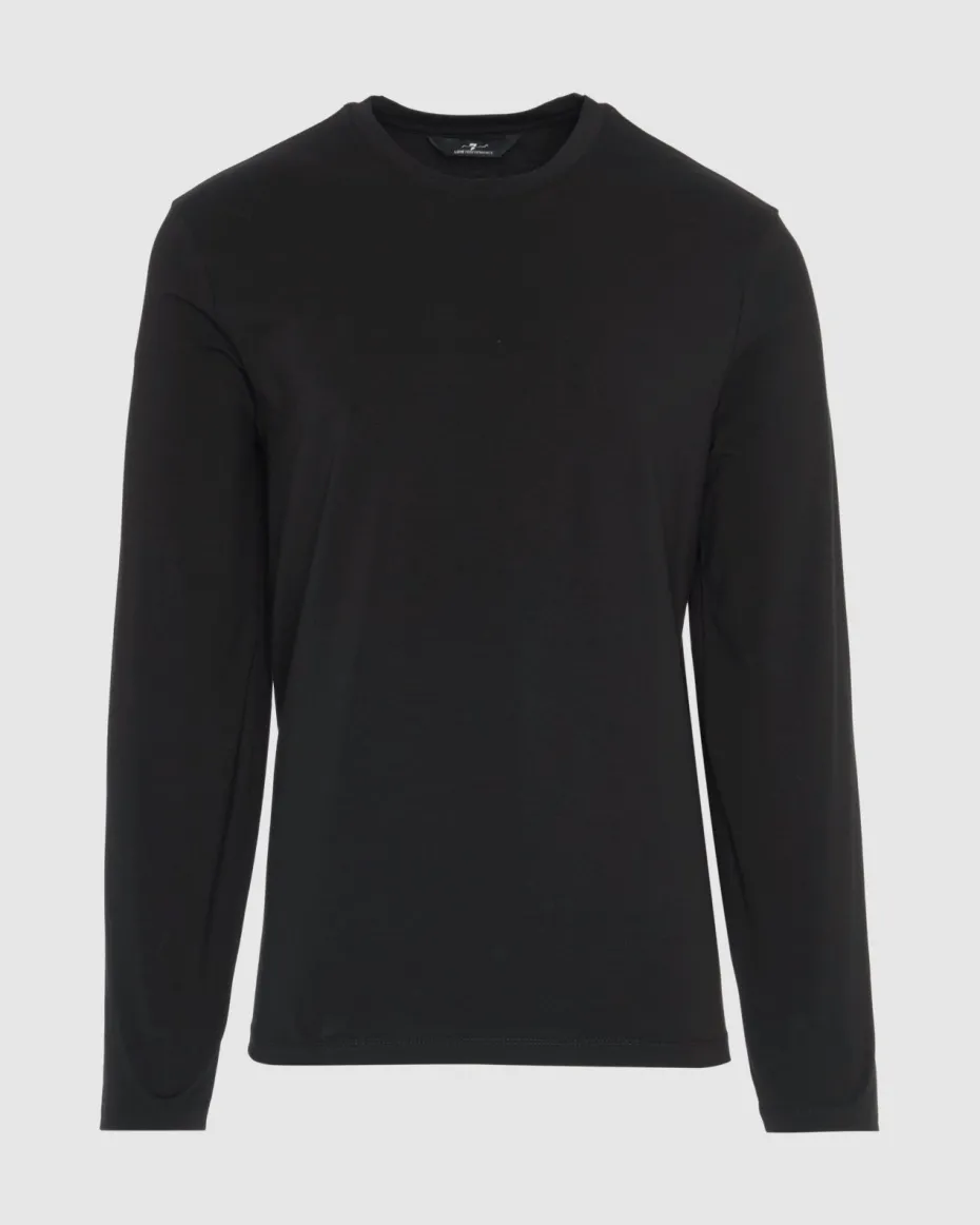 Luxe Performance Long Sleeve Tee in Nutshell