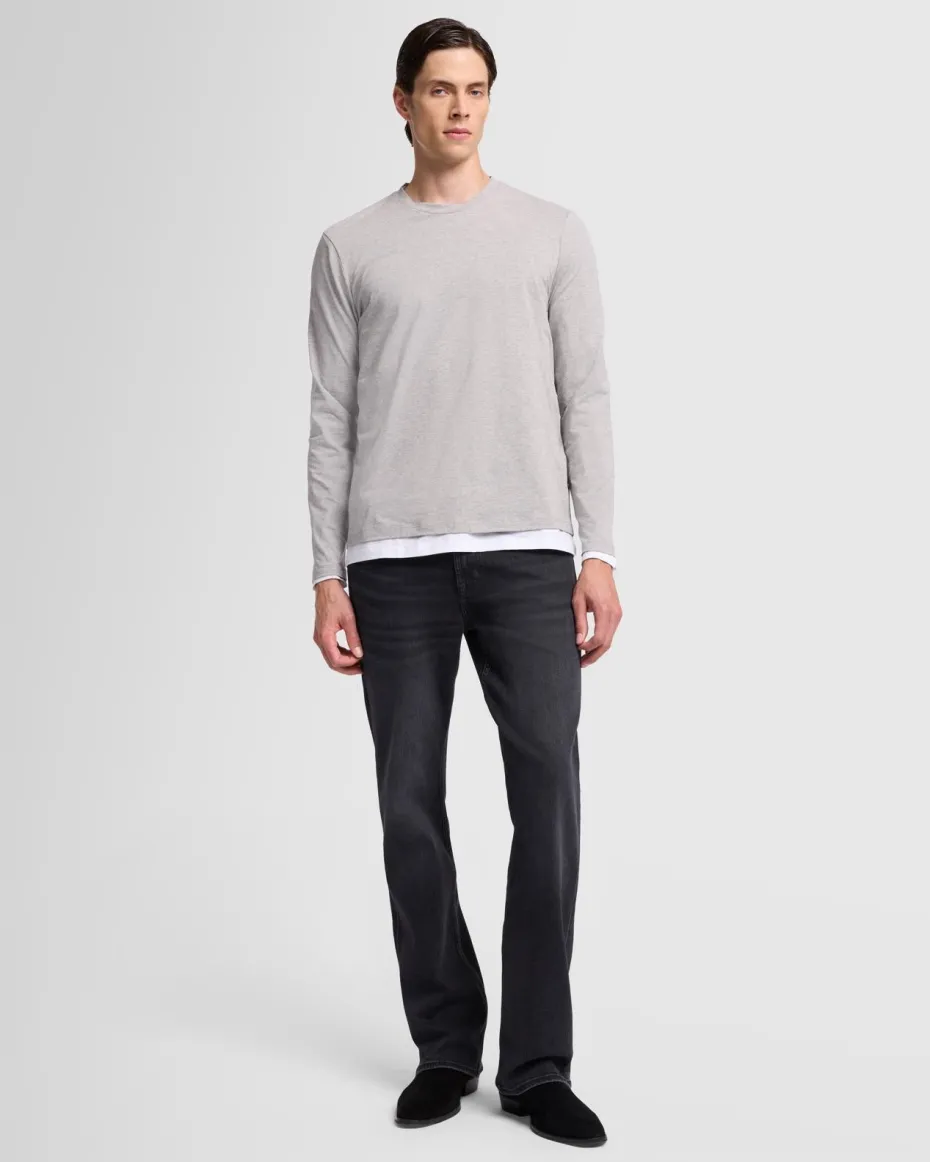 Luxe Performance Long Sleeve Tee in Nutshell