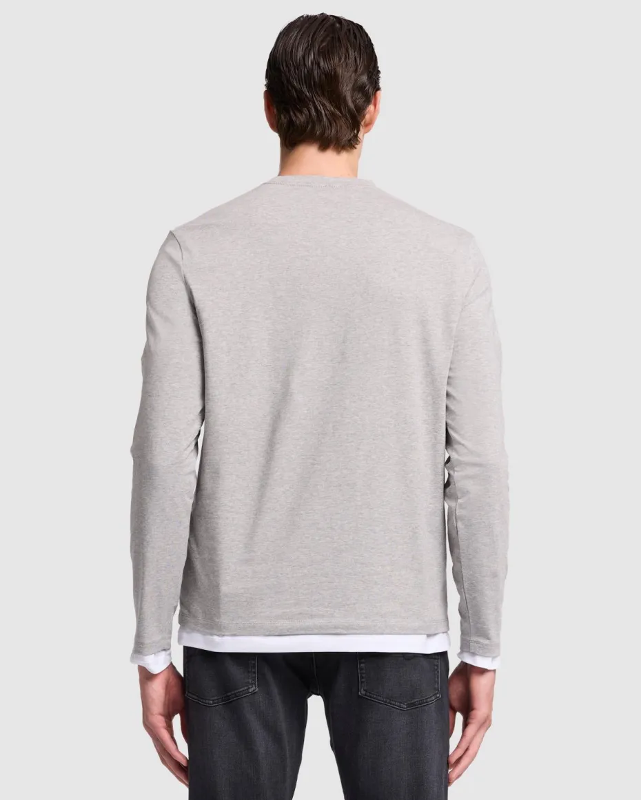 Luxe Performance Long Sleeve Tee in Nutshell