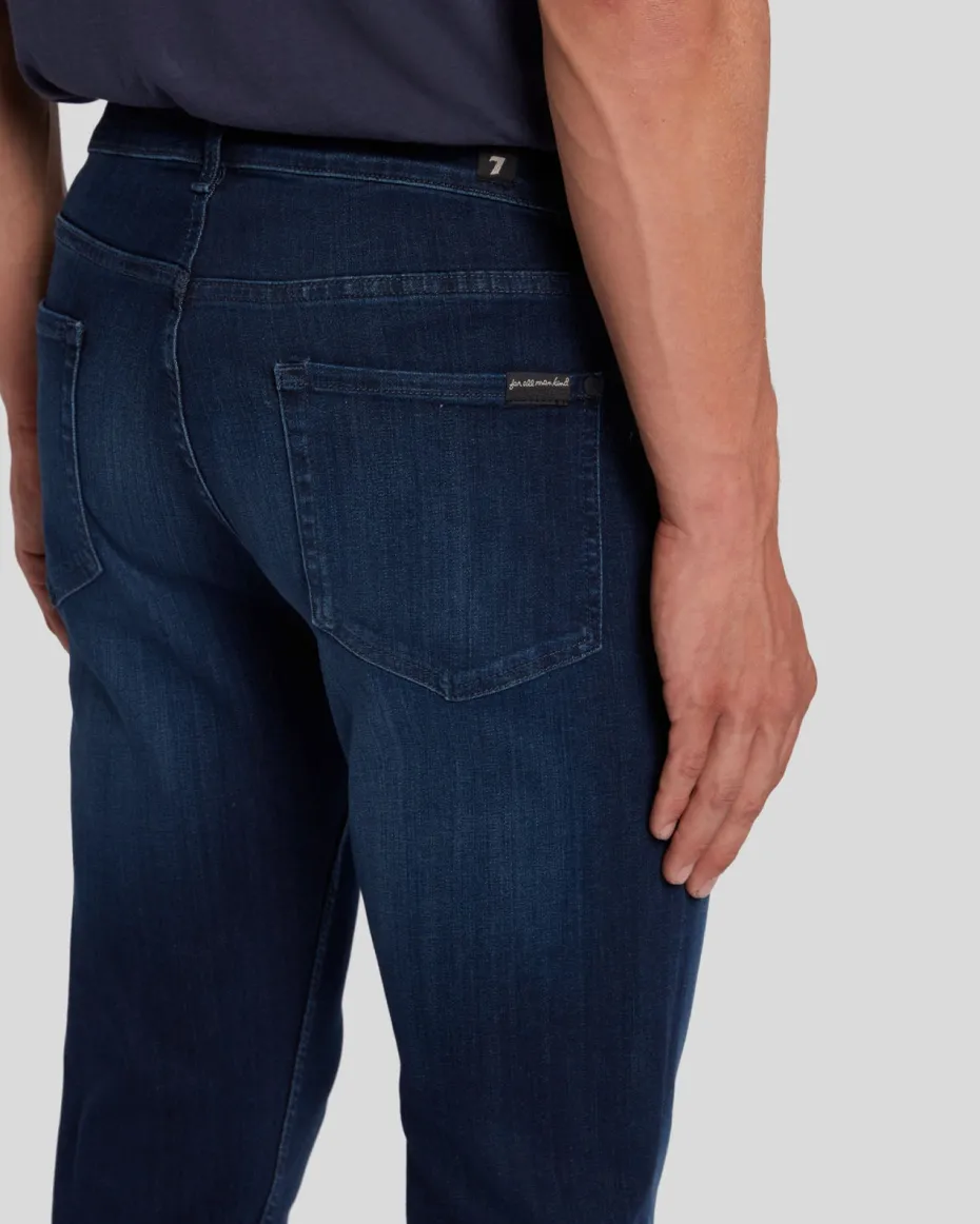 Luxe Performance Plus Slimmy Tapered In Mid-Blue