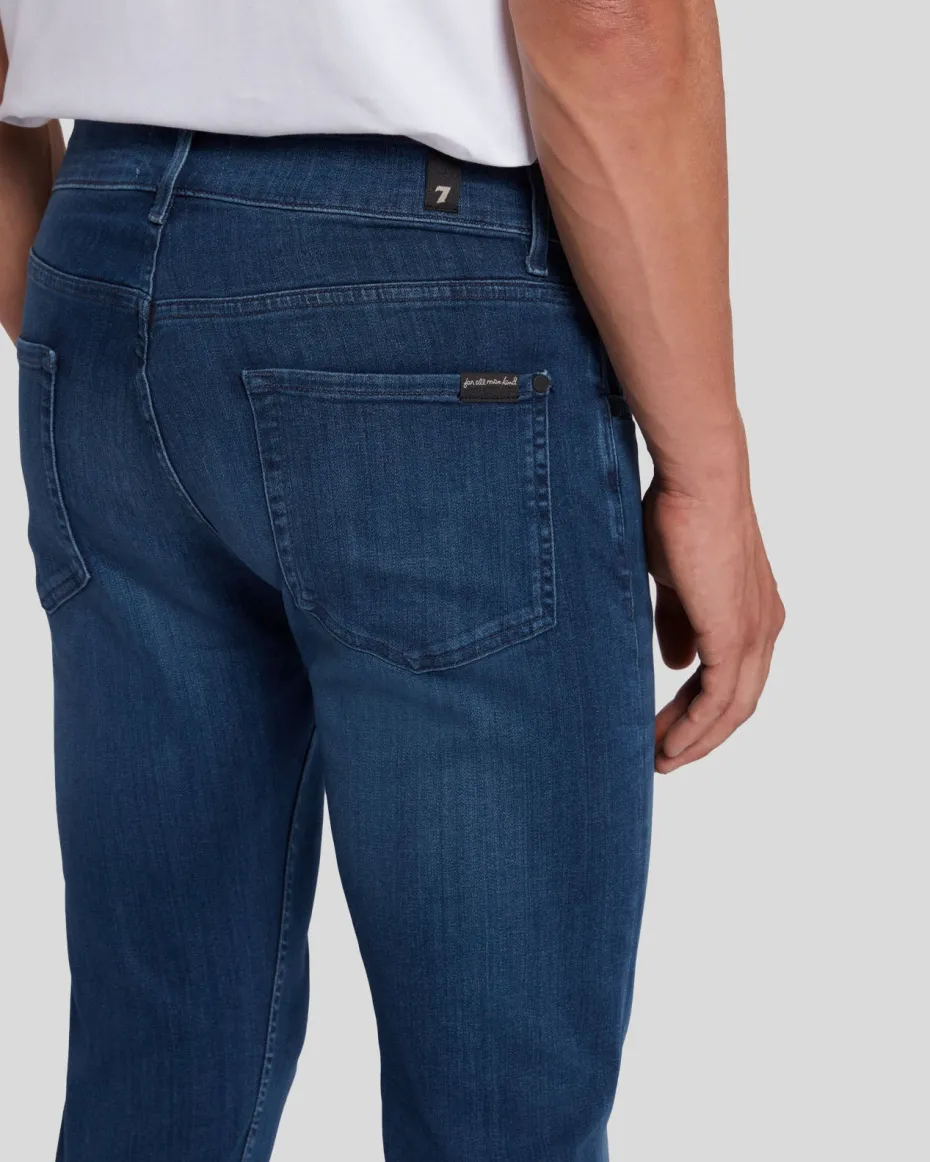 Luxe Performance Plus Slimmy Tapered In Mid-Blue
