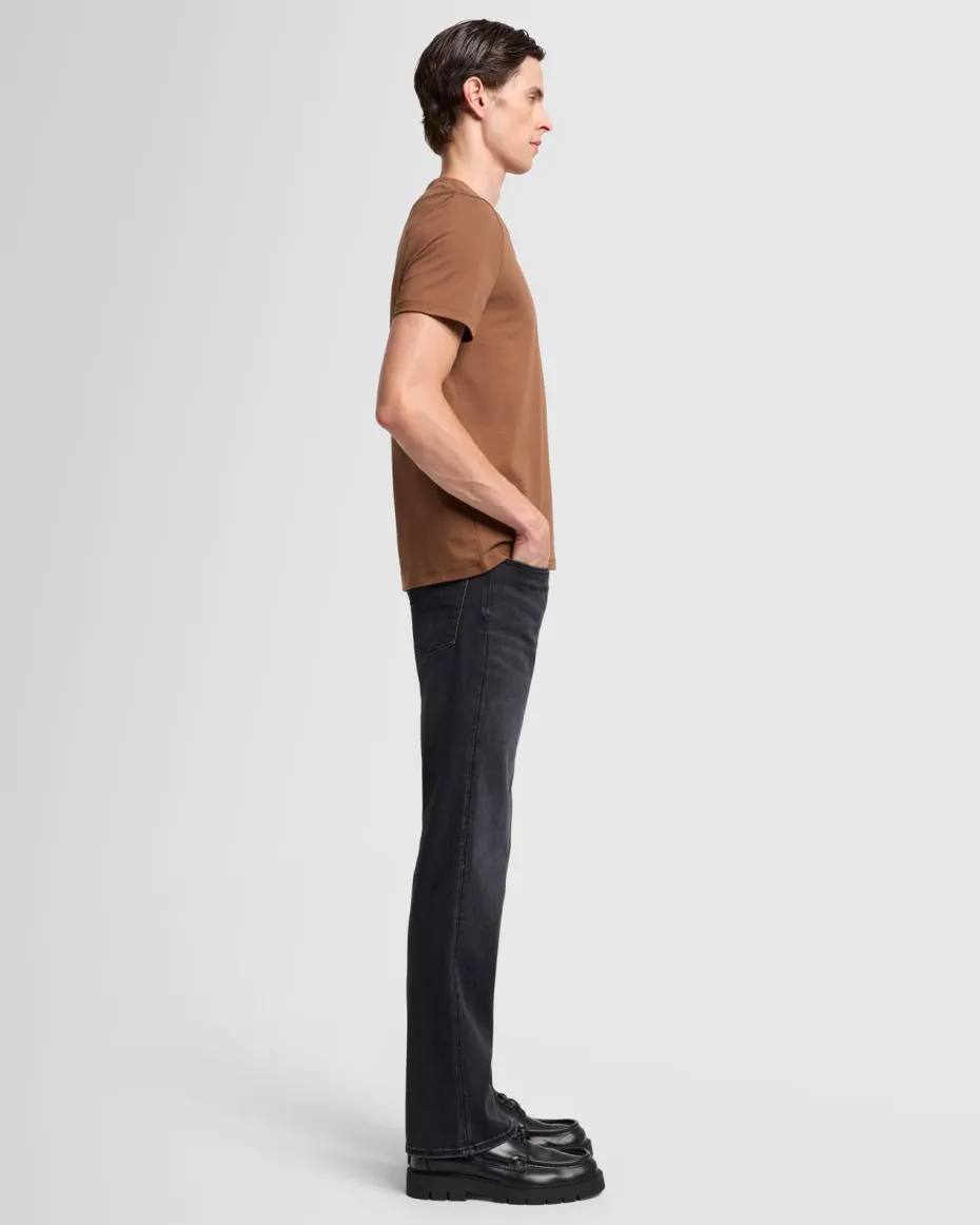 Luxe Performance V-Neck Tee in Seastar