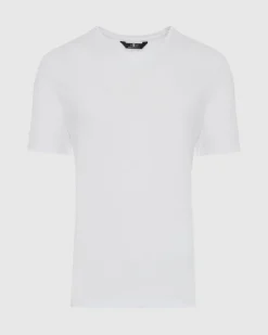 Luxe Performance V-Neck Tee in Seastar