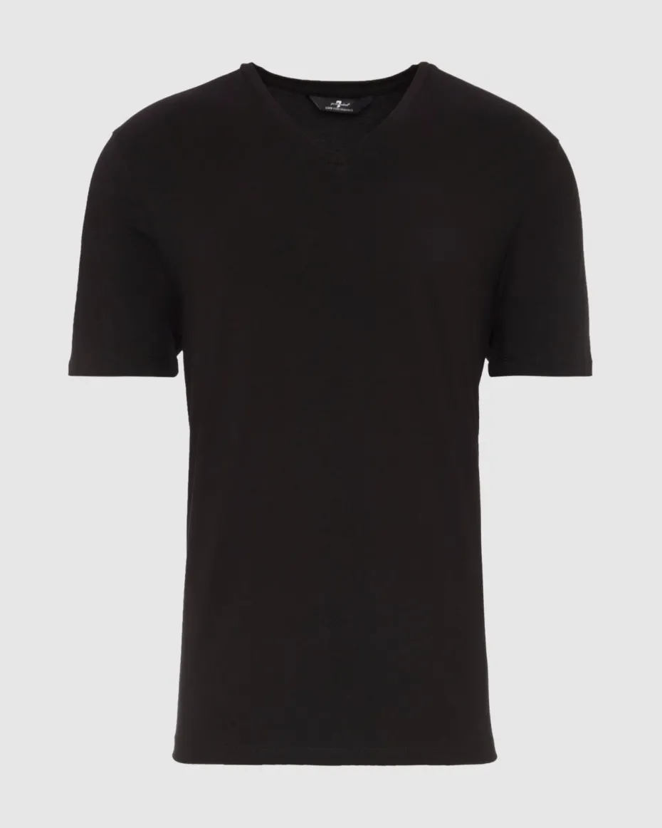 Luxe Performance V-Neck Tee in Seastar