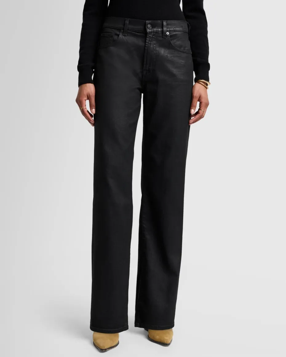 MANKIND Coated Tess Trouser in Black