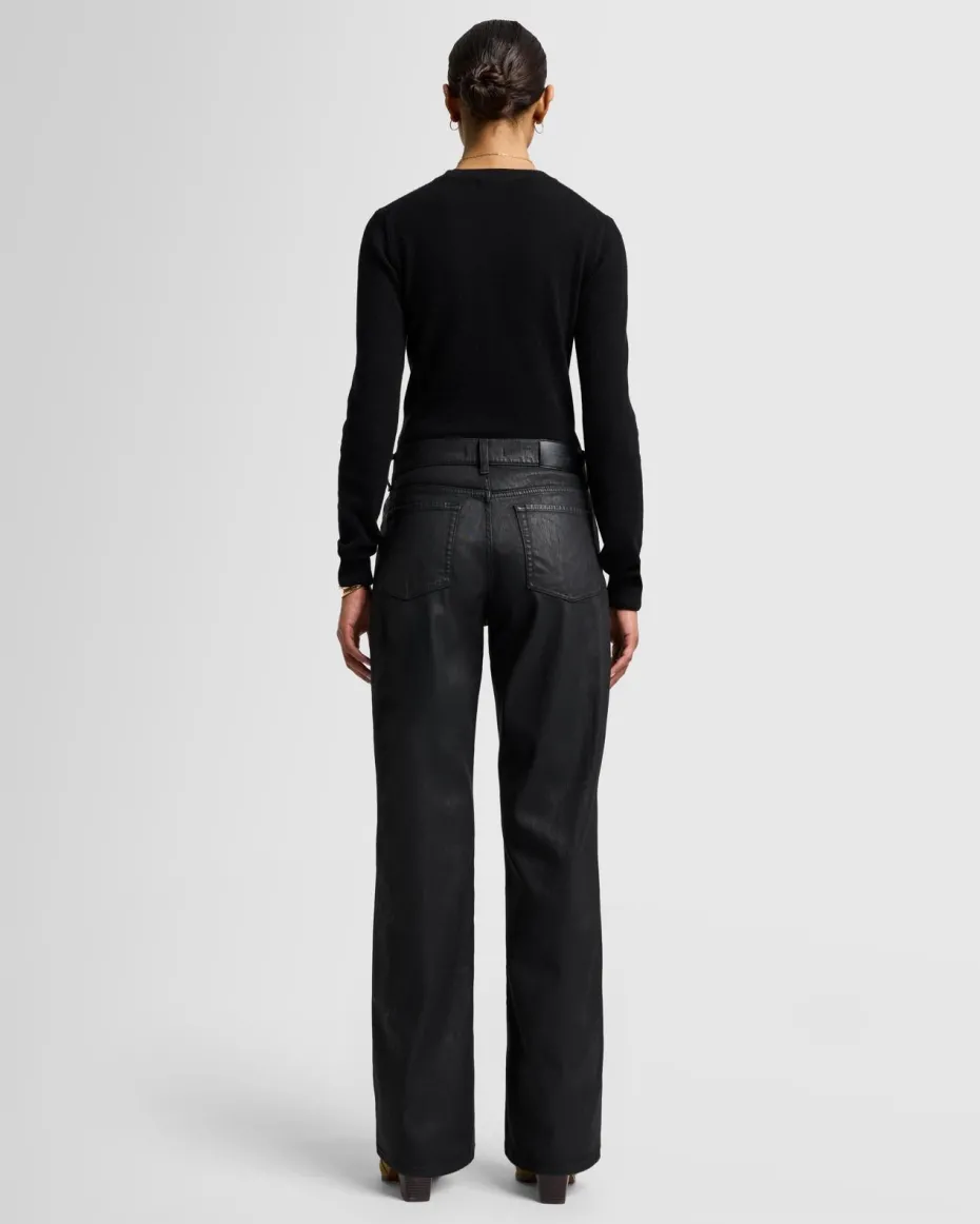 MANKIND Coated Tess Trouser in Black