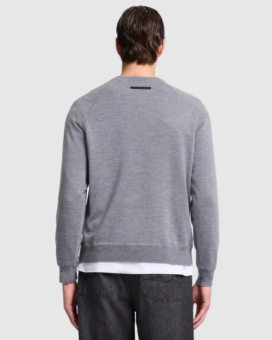 Merino Crewneck in Black