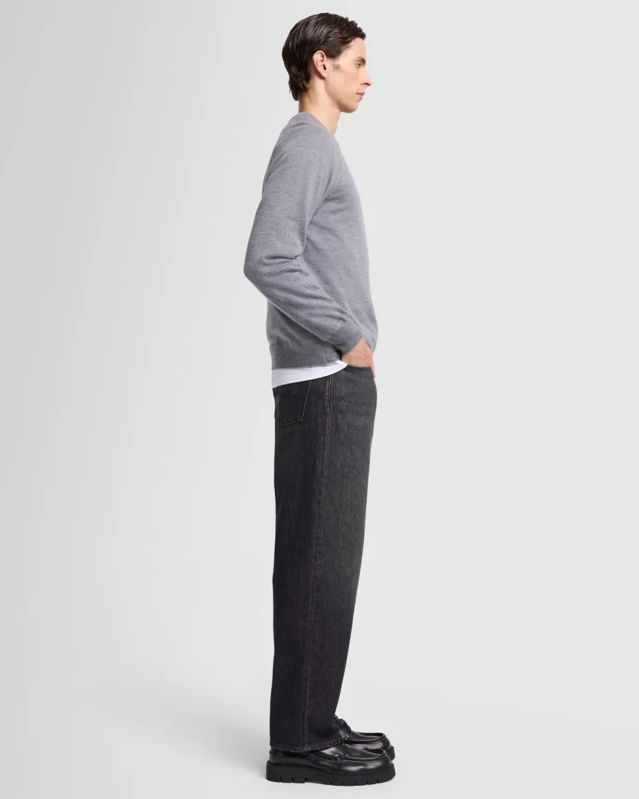 Merino Crewneck in Black