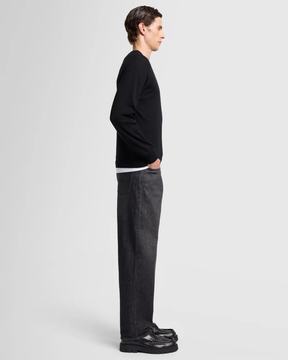 Merino Crewneck in Black