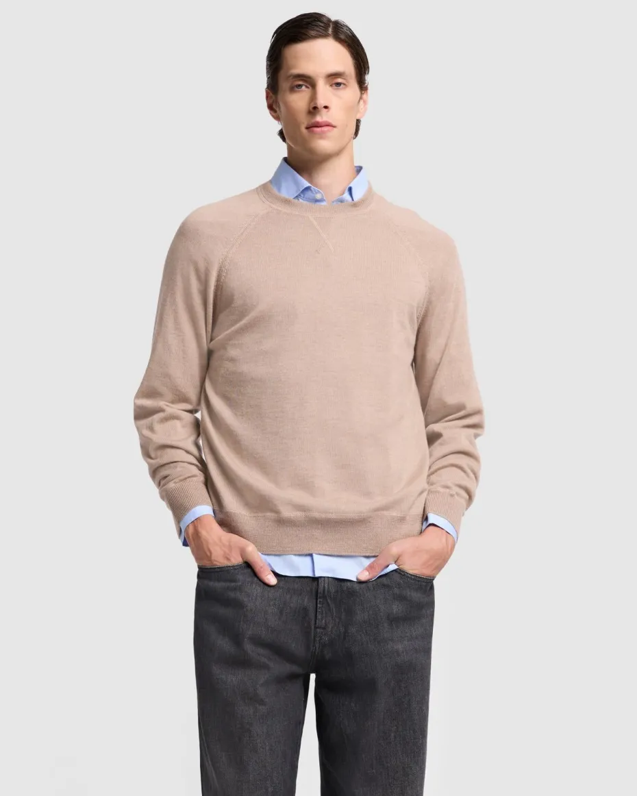Merino Crewneck in Black