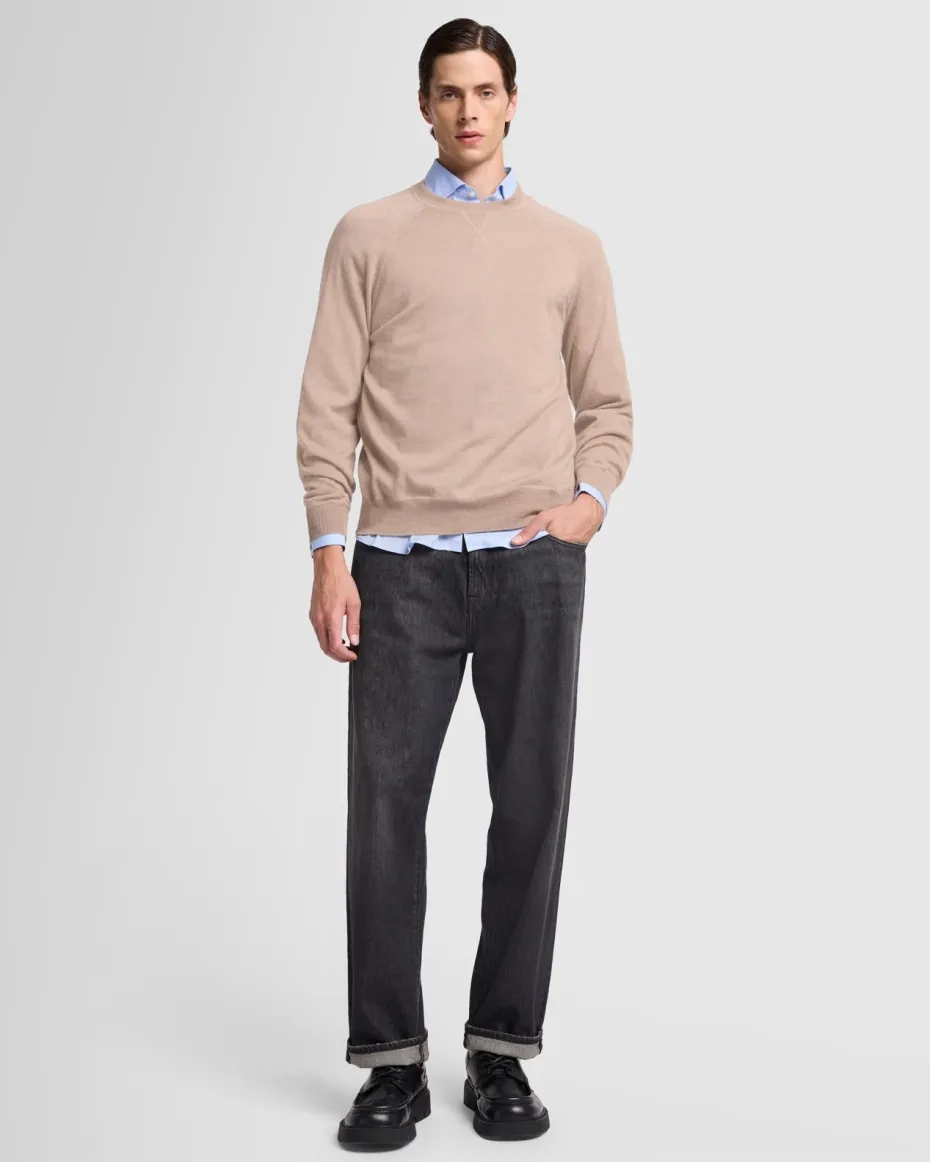 Merino Crewneck in Black