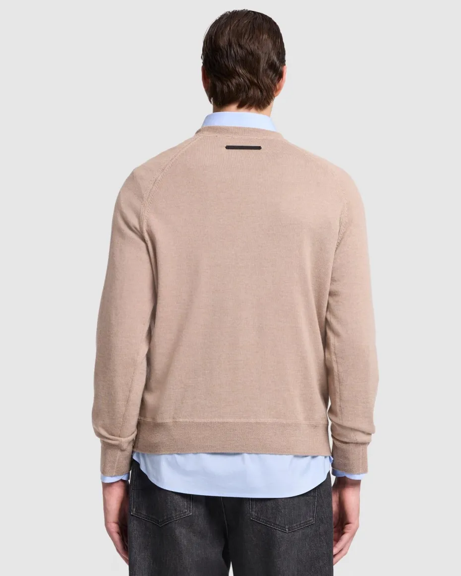 Merino Crewneck in Black