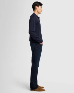 Merino Polo in Black