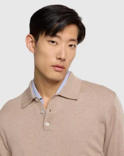 Merino Polo in Black