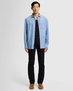 Oxford Button Down Shirt in Light Blue