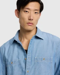 Oxford Button Down Shirt in Light Blue