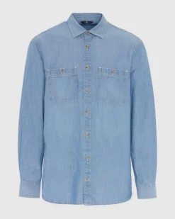 Oxford Button Down Shirt in Light Blue