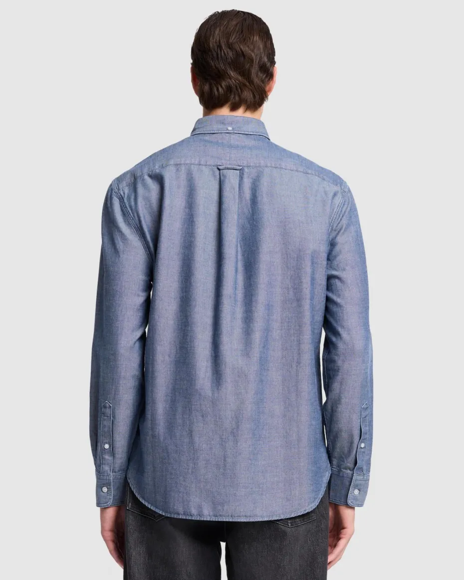 Oxford Button Down Shirt in Chambray