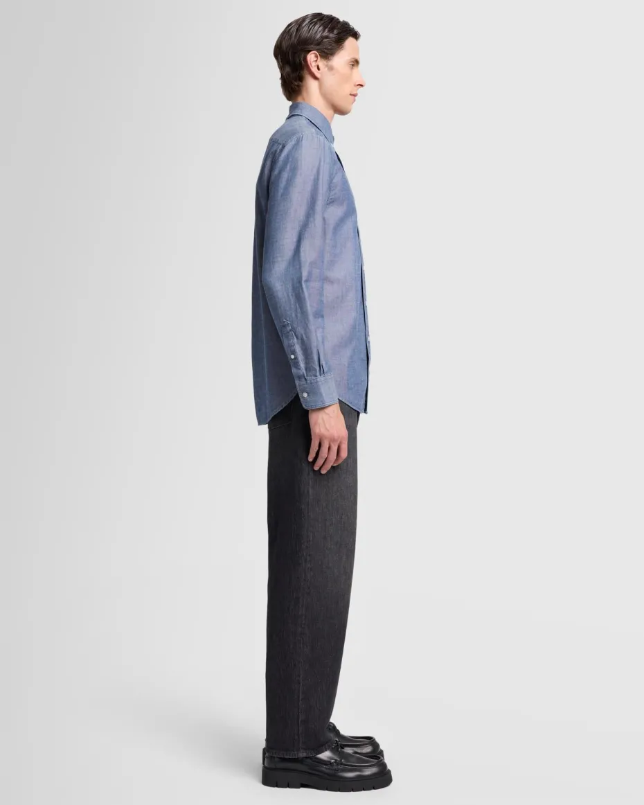 Oxford Button Down Shirt in Chambray
