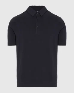 Pique Knit Polo in White