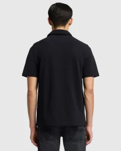 Pique Knit Polo in White