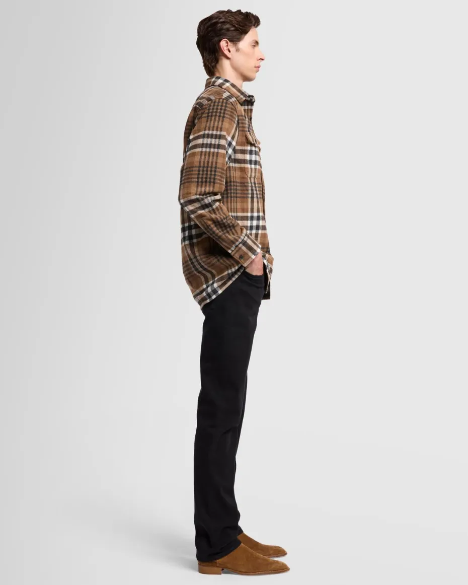 Plaid Flannel Overshirt in Nutshell