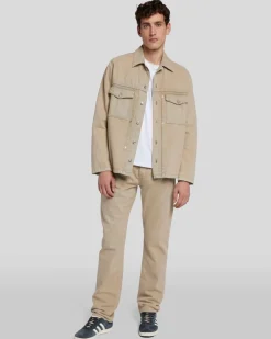 Pleated Overshirt in Earth