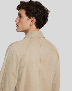 Pleated Overshirt in Earth