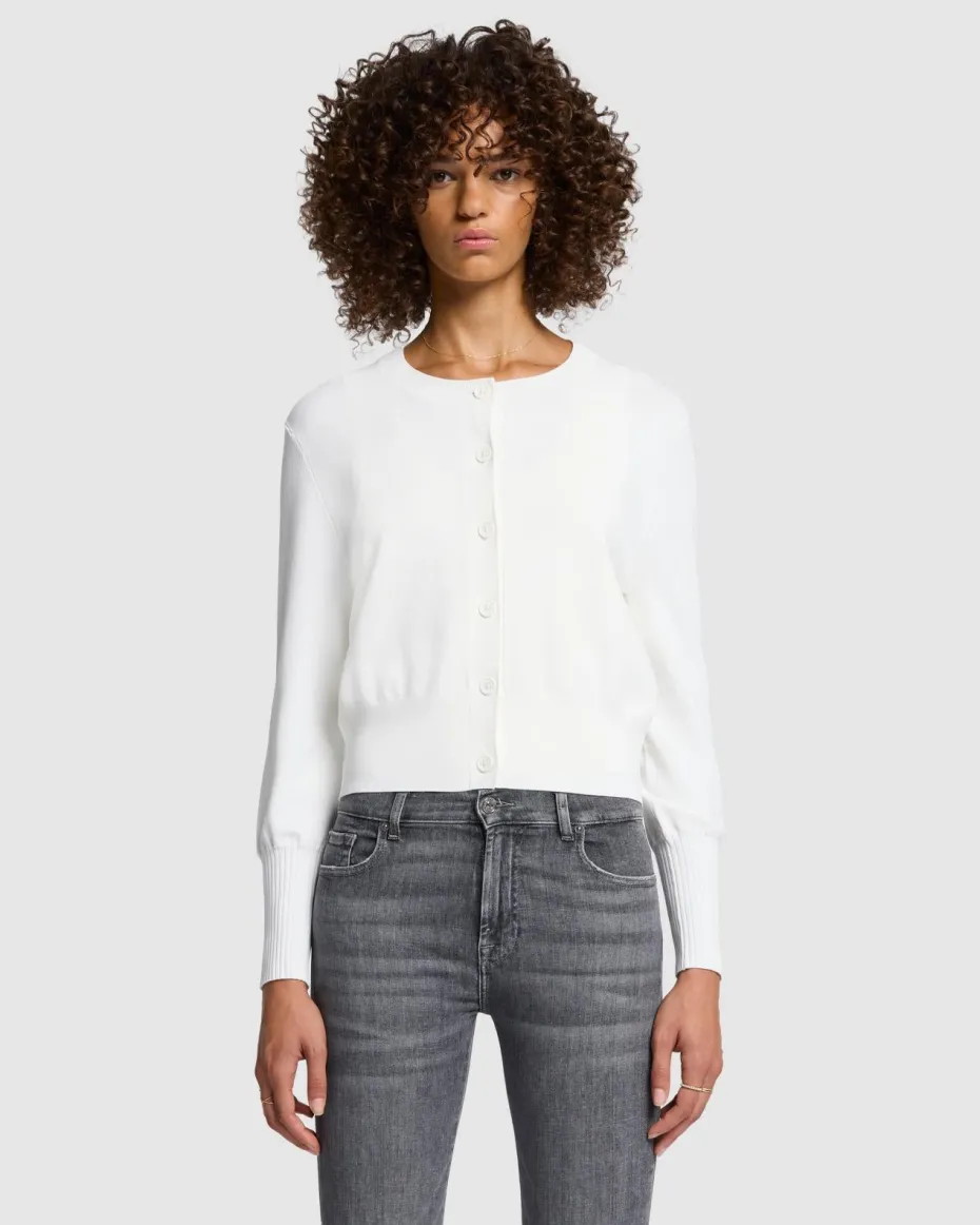 Ribbed Cardigan in Inkwell