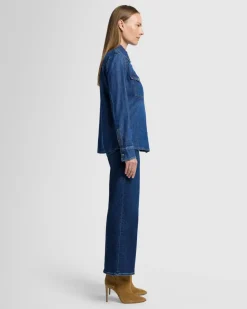 Rodeo Button Up Shirt in Fly Away