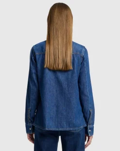Rodeo Button Up Shirt in Fly Away