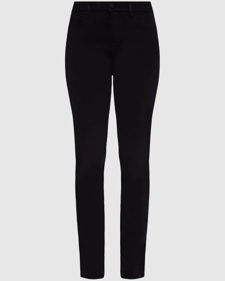 Slim Illusion High Rise Kimmie Straight in Rinsed Black