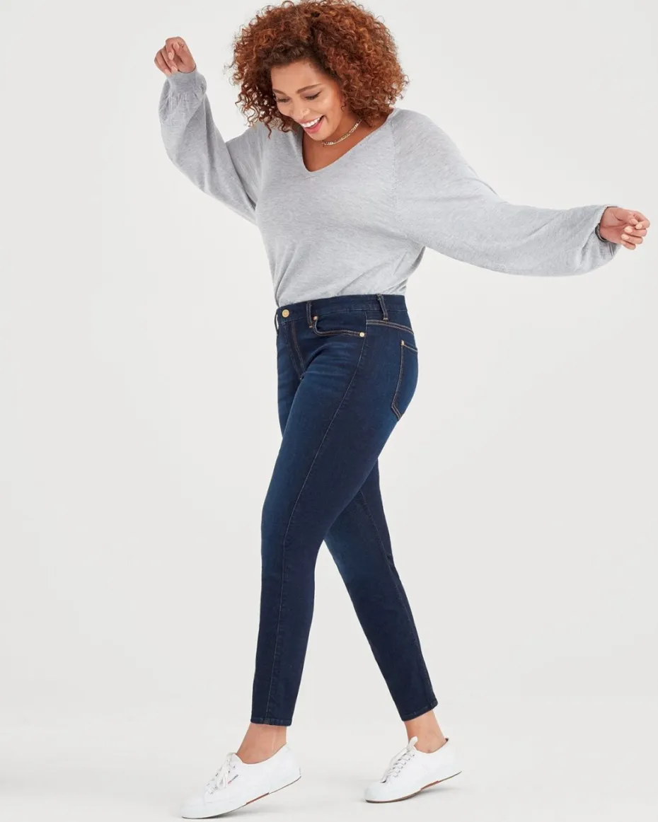 Slim Illusion High Waist Ankle Skinny in Tried and True