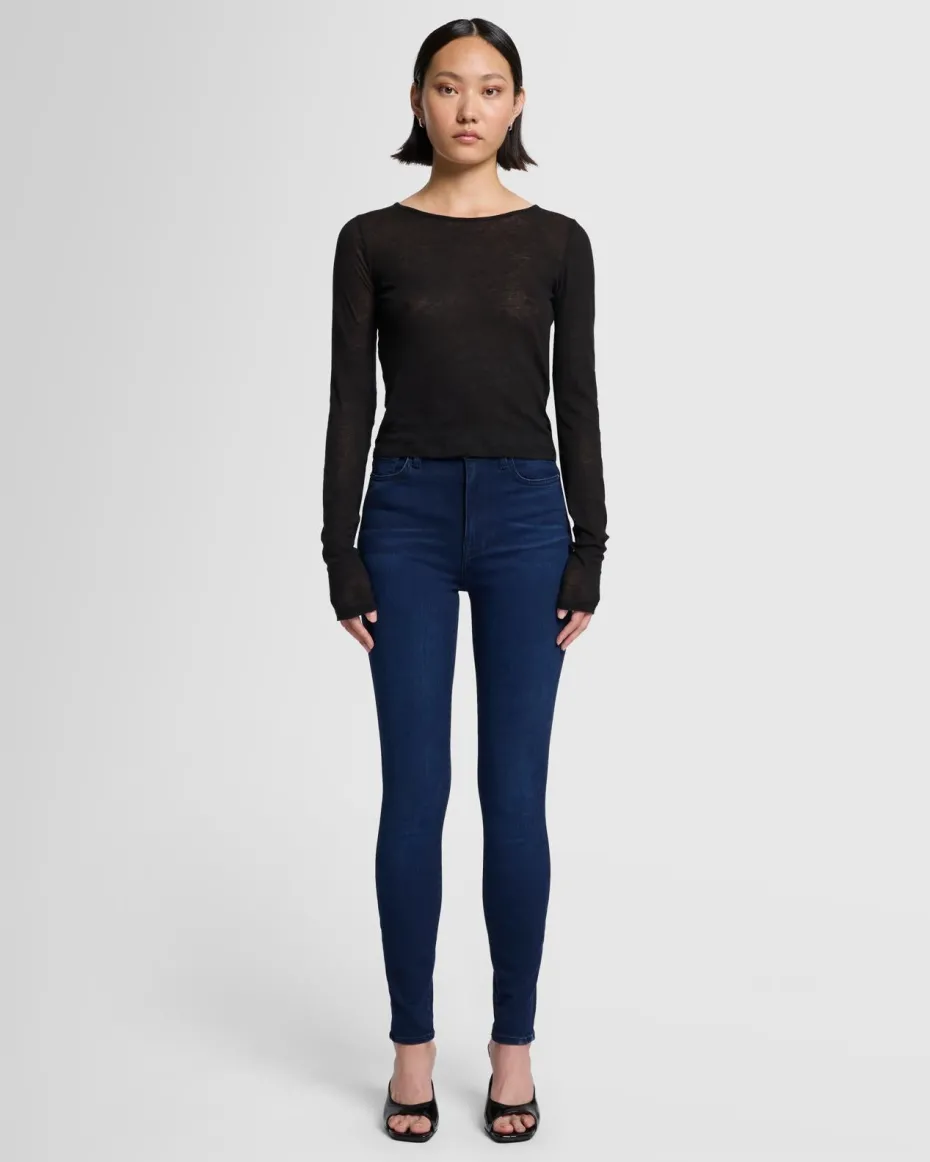 Slim Illusion High Waist Skinny in Twilight Blue