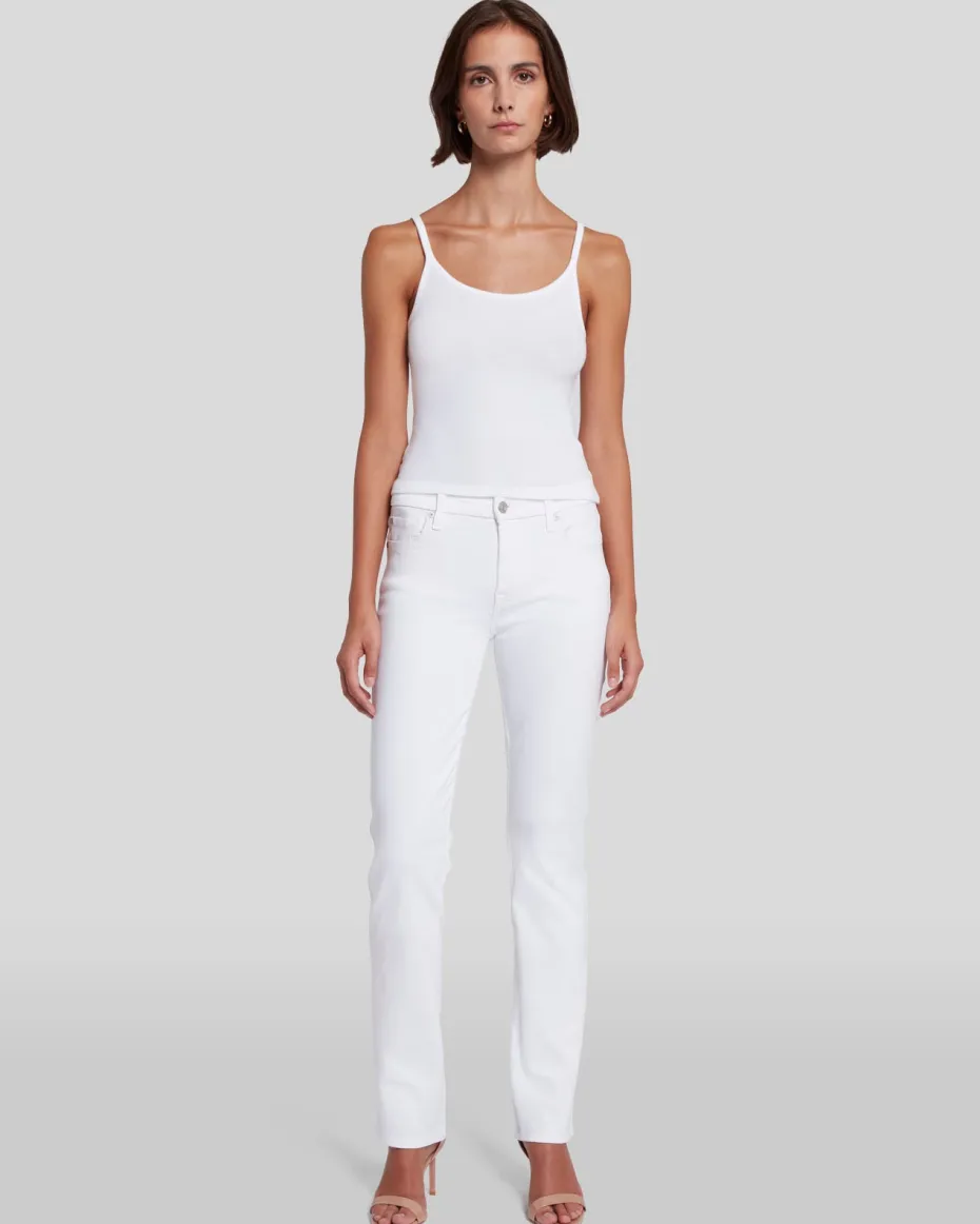 Slim Illusion Kimmie Straight in Luxe White