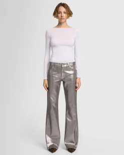 Spencer in Coated Champagne