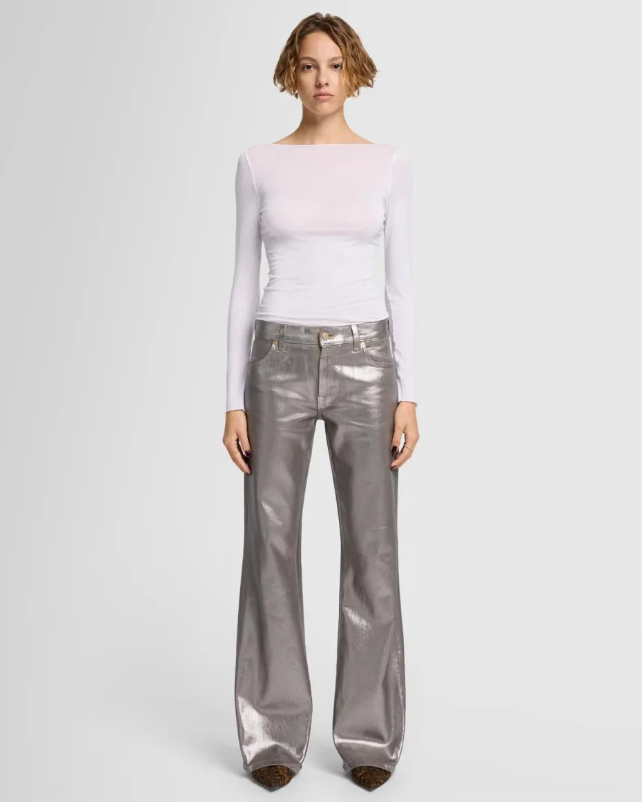 Spencer in Coated Champagne