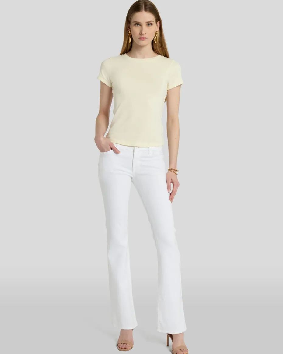 Tailorless Broken Twill Original Bootcut in White