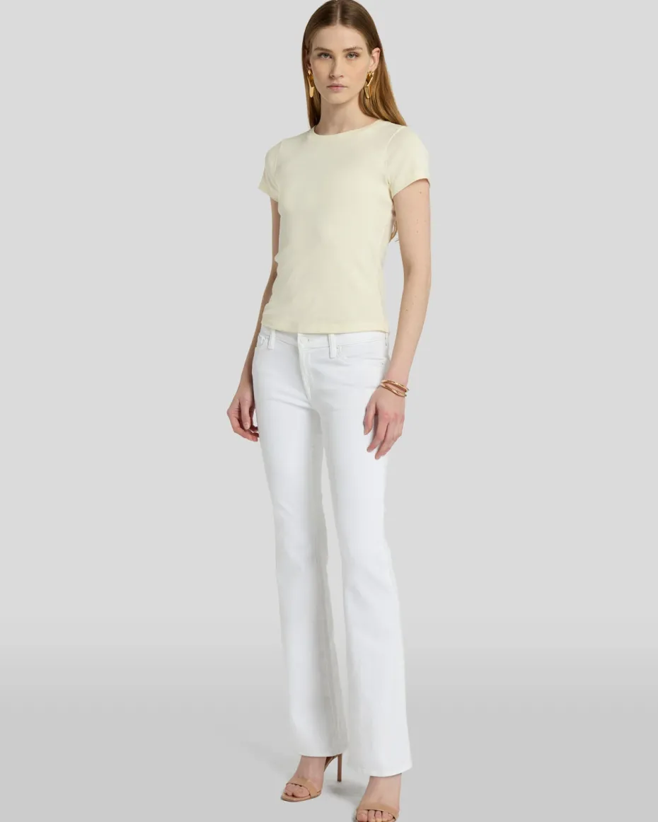 Tailorless Broken Twill Original Bootcut in White