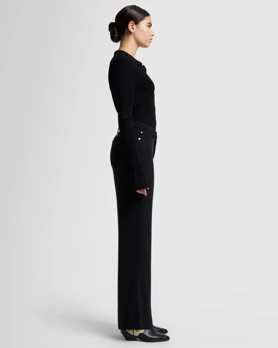 Tailorless Denim Lustre Modern Dojo in Raven