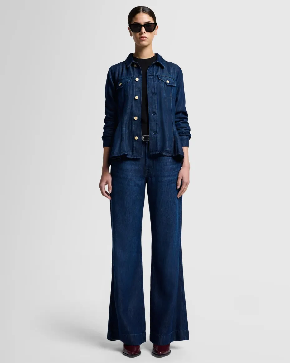 Tailorless Denim Lustre Modern Dojo in Stormy
