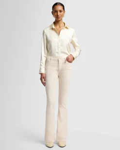 Velvet High Waist Ali in Eggshell