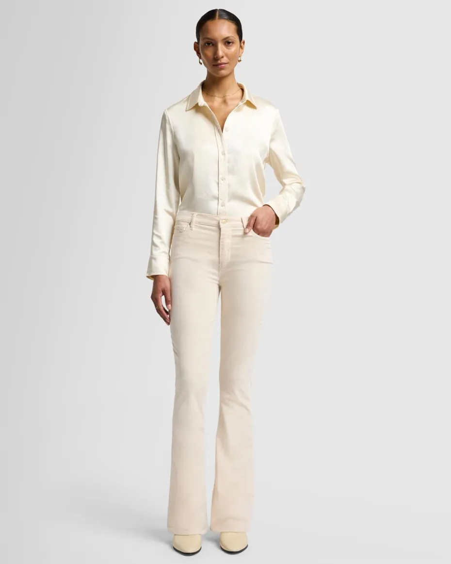 Velvet High Waist Ali in Eggshell